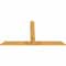 Ekena Millwork Portland Rough Sawn Timber Gable Bracket, Western Red Cedar, 84"W x 45"H x 2"D x 6"F, 13/12 Pitch GBW084X45X0206POR00RWR - alternate 4